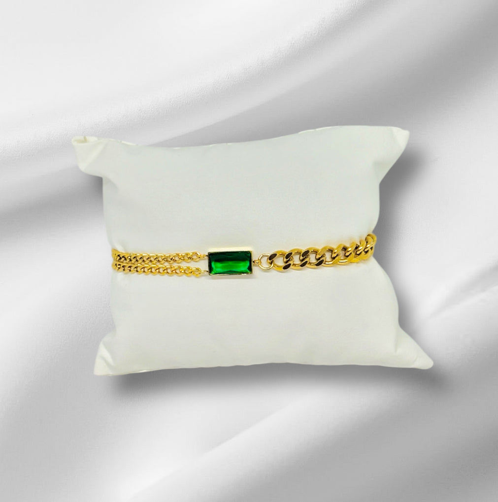 Bracelet Green diamond